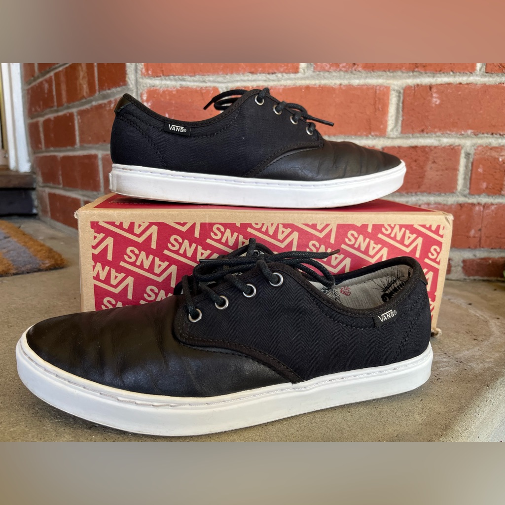 Vans Ludlow Fish Bones Leather & Canvas Shoes